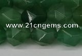 CNG6176 15.5 inches 10mm faceted nuggets green aventurine beads