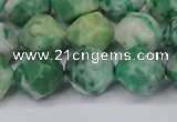 CNG6192 15.5 inches 10mm faceted nuggets Qinghai jade beads