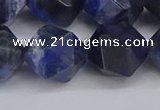 CNG6298 15.5 inches 14mm faceted nuggets sodalite beads