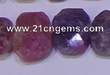 CNG6306 15.5 inches 13*18mm - 15*20mm faceted freeform tourmaline beads