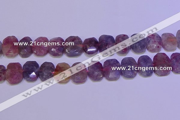 CNG6306 15.5 inches 13*18mm - 15*20mm faceted freeform tourmaline beads