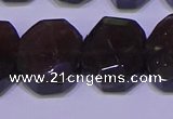 CNG6308 15.5 inches 13*18mm - 15*20mm faceted freeform smoky quartz beads