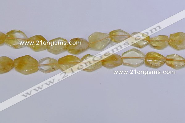 CNG6327 15.5 inches 14*18mm - 16*22mm freeform citrine beads