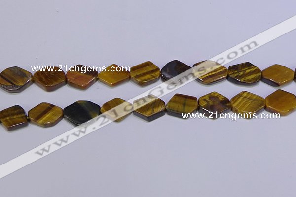 CNG6345 15.5 inches 14*18mm - 16*22mm freeform yellow tiger eye beads