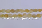 CNG6355 15.5 inches 14*18mm - 16*22mm freeform matte citrine beads