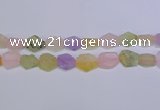 CNG6363 15.5 inches 14*18mm - 16*22mm freeform matte mixed quartz beads