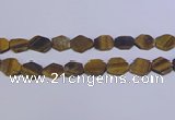 CNG6370 15.5 inches 14*18mm - 16*22mm freeform matte yellow tiger eye beads