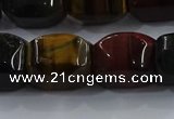 CNG6427 15.5 inches 15*20mm faceted nuggets mixed tiger eye beads