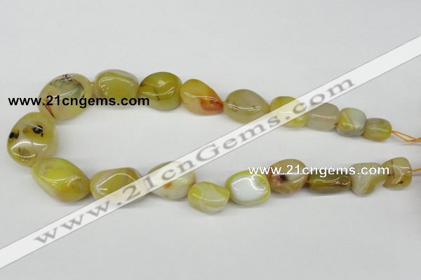 CNG65 15.5 inches 10*15mm - 20*30mm nuggets agate gemstone beads