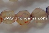 CNG6503 15.5 inches 12mm faceted nuggets agate beads wholesale