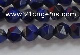 CNG6542 15.5 inches 6mm faceted nuggets blue tiger eye beads