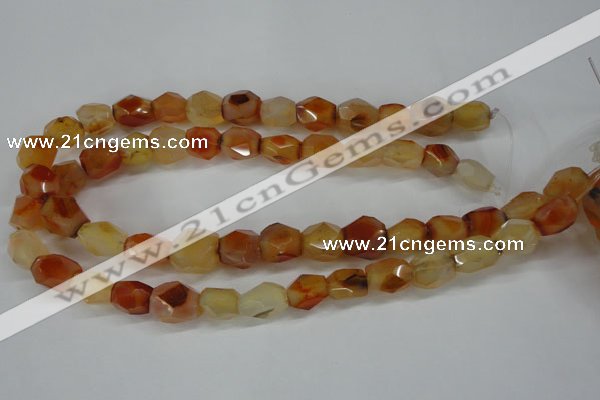 CNG680 15.5 inches 10*14mm - 13*18mm faceted nuggets agate beads