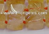 CNG6804 15.5 inches 8*12mm - 10*16mm nuggets citrine beads