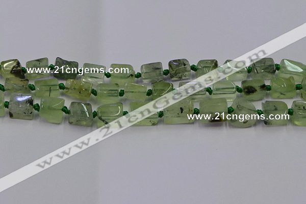 CNG6809 15.5 inches 5*8mm - 8*12mm nuggets prehnite beads