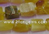 CNG6812 15.5 inches 5*8mm - 8*12mm nuggets yellow opal beads