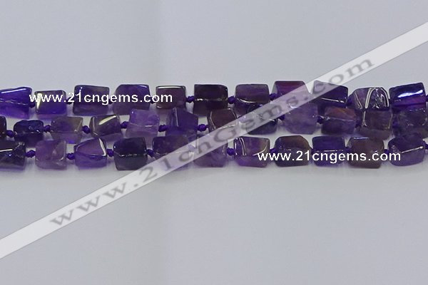 CNG6818 15.5 inches 5*8mm - 8*12mm nuggets amethyst beads