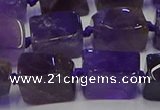 CNG6819 15.5 inches 8*12mm - 10*16mm nuggets amethyst beads