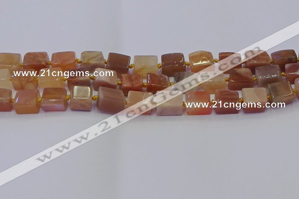 CNG6825 15.5 inches 8*12mm - 10*16mm nuggets sunstone beads