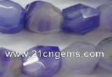 CNG686 15.5 inches 15*18mm - 18*20mm faceted nuggets agate beads