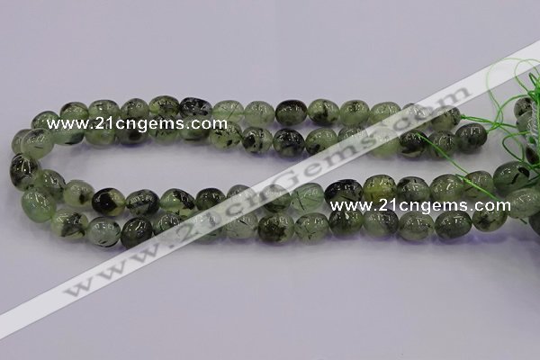 CNG6865 15.5 inches 8*12mm - 10*14mm nuggets prehnite beads