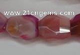 CNG687 15.5 inches 15*18mm - 18*20mm faceted nuggets agate beads