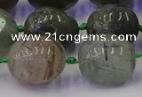 CNG6872 12*16mm - 13*18mm nuggets green rutilated quartz beads