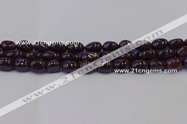 CNG6874 15.5 inches 8*12mm - 10*14mm nuggets garnet beads