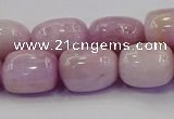 CNG6878 15.5 inches 12*16mm - 13*18mm nuggets pink kunzite beads