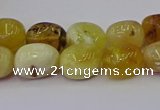 CNG6880 15.5 inches 8*12mm - 10*14mm nuggets yellow opal beads