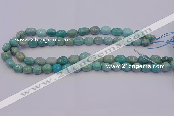 CNG6908 15.5 inches 8*12mm - 10*14mm nuggets amazonite beads