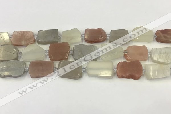 CNG6944 15.5 inches 13*18mm - 20*22mm freeform mixed moonstone beads