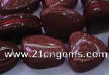 CNG695 15.5 inches 13*18mm - 15*16mm freeform goldstone beads