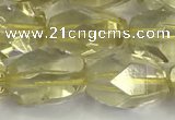 CNG6955 10*14mm - 13*18mm faceted nuggets lemon quartz beads