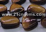 CNG696 15.5 inches 13*18mm - 15*16mm freeform yellow tiger eye beads