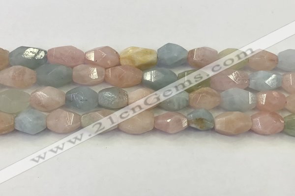 CNG6963 15.5 inches 10*14mm - 12*16mm faceted nuggets morganite beads