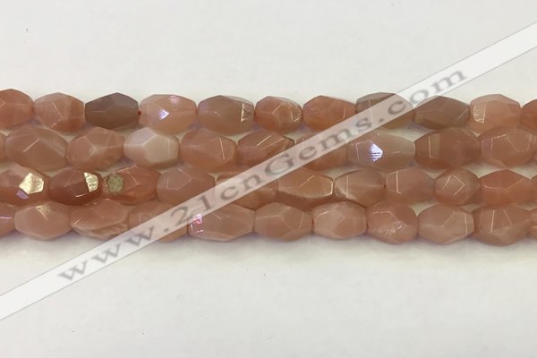 CNG6964 15.5 inches 9*11mm - 10*14mm faceted nuggets moonstone beads