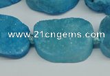 CNG7025 15.5 inches 20*28mm - 25*35mm freeform druzy agate beads