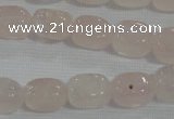 CNG704 15.5 inches 10*14mm nuggets rose quartz beads wholesale