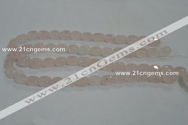 CNG704 15.5 inches 10*14mm nuggets rose quartz beads wholesale