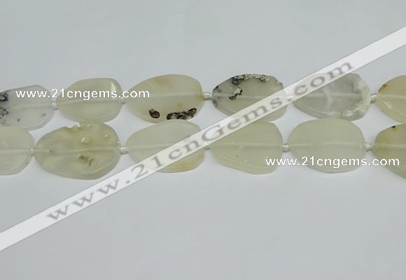 CNG7050 15.5 inches 25*35mm - 30*45mm freeform agate beads