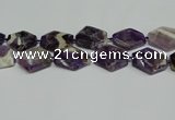 CNG7090 15.5 inches 25*35mm - 35*45mm faceted freeform amethyst beads