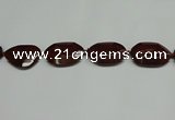 CNG7107 25*35mm - 35*45mm faceted freeform brecciated jasper beads