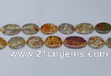 CNG7111 15.5 inches 18*25mm - 20*33mm freeform birdeye rhyolite beads