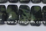 CNG7121 10*20mm freeform double drilled kambaba jasper beads