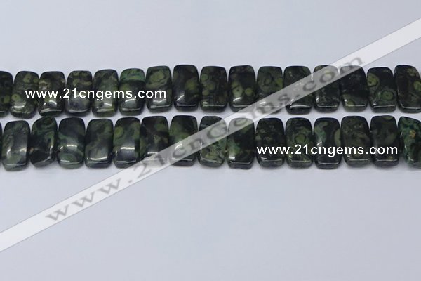 CNG7121 10*20mm freeform double drilled kambaba jasper beads