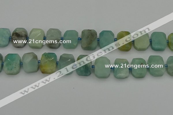 CNG7201 15.5 inches 13*18mm - 15*20mm faceted freeform amazonite beads