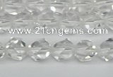 CNG7210 15.5 inches 6mm faceted nuggets white crystal beads