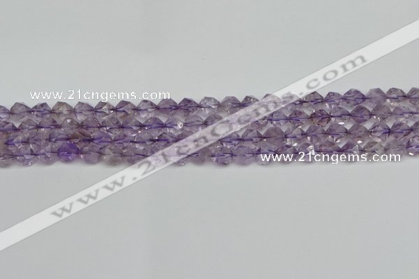 CNG7215 15.5 inches 6mm faceted nuggets amethyst beads wholesale