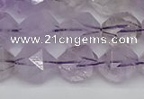 CNG7218 15.5 inches 12mm faceted nuggets amethyst beads wholesale