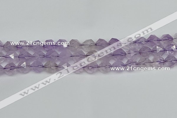 CNG7218 15.5 inches 12mm faceted nuggets amethyst beads wholesale